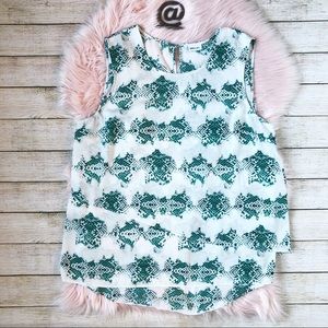 📦 DKNY | Snake Print Green Gray Summer Blouse